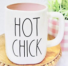 Rae Dunn~"Hot Chick"~Ivory & Pink Interior Coffee/Hot Cocoa Mug~New Box901