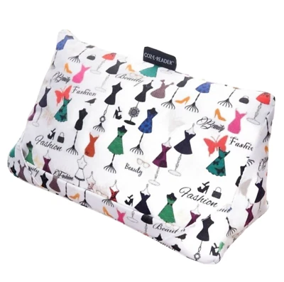 COZ-E-READER i-Pad Cushion Fashion Designers Tablet Pillow Kindle Stand i-Pad Holder