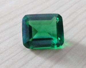 Brilliant Natural Mined Green Emerald Gems Emerald Cut VVS AAA Loose Gemstone