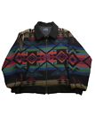 Vintage Pendleton Jacket Mens Large Aztec Navajo Made In Usa Wool Bomber