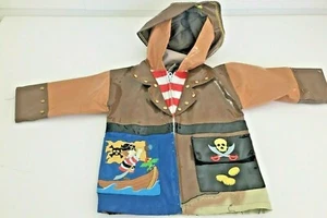 Impermeable Kidorable BoyS Talla 2T Pirata con Capucha Mezcla de Poliéster PVC SIN PLOMO - Imagen 1 de 12