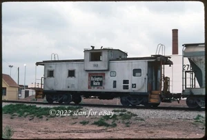 FWD Fort Worth & Denver Burlington Route Caboose Original Kodachrome Slide - Picture 1 of 1
