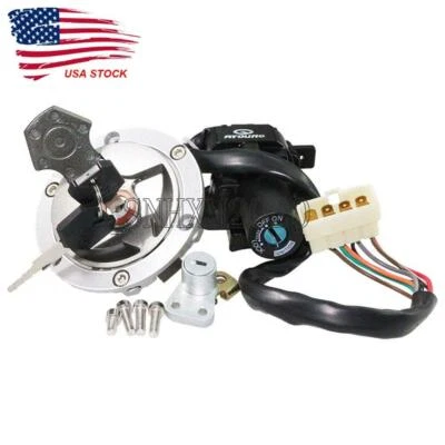 Ignition Switch Gas Cap Set For Kawasaki Ninja 250R EX250J 2008 2009 2010 11 12 - Image 1 of 4