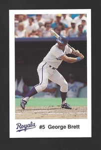 1991 Royals Team Issue/ Police/ KC Life GEORGE BRETT Raw - KC Royals - HOF