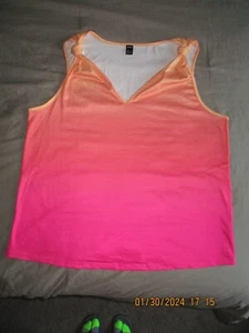 NEW SHEIN Ombre V-Neck Tank Women's Junior's XL 22" Across Chest - Picture 1 of 8