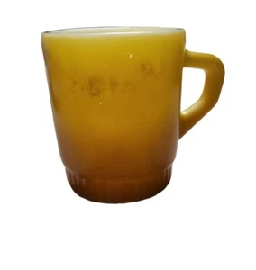 Anchor Hocking Fire King Coffee Mug Orange Brown USA - Picture 1 of 4