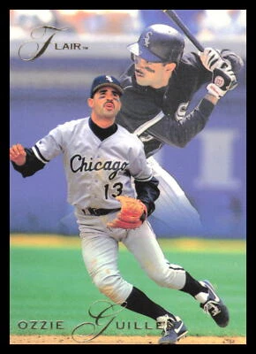 1993 Flair Ozzie Guillen #184 Chicago White Sox 4A - Image 1 of 2