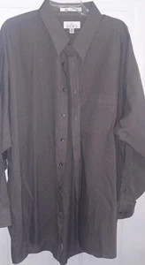 ENRO Men's TALL 20 35/36 Long Sleeve Grey Dress Shirt Easy Care - Picture 1 of 3