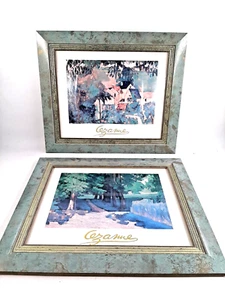 Paul Cézanne Kunstdrucke gerahmt – 2 Wandbilder Landschaft & Stadt Dekoration - Bild 1 von 8