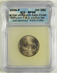 2006-P Colorado State Quarter ICG SP-69 First Strike Satin Finish #309 - Picture 1 of 2