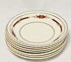 Johnson Brothers Old English Guildford Maroon Set of 7 Saucers 5.75" READ