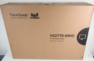 NEW ViewSonic VX2770-MHD 27” Full HD 1080p LED Monitor – SEALED – Free Shipping - Picture 1 of 6