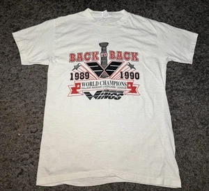 Vintage Philadelphia Wings Indoor Lacrosse Tee Shirt 1989-1990 Champions 80s-90s - Picture 1 of 4