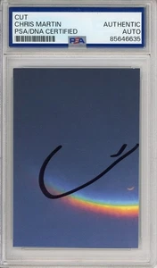 Chris Martin Coldplay SIGNED Signature PSA DNA COA Certified Authentic Autograph - Picture 1 of 2