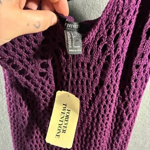 nwt women maxi dress large purple crochet fairy grunge whimsigoth boho - Picture 1 of 8