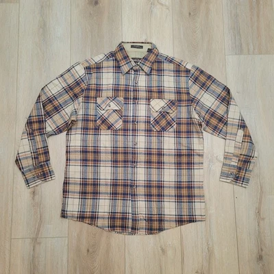Vintage 80s Northwest Territory Acrylic Flannel Mens L (Fits XL) Plaid Baggy - Image 1 of 4