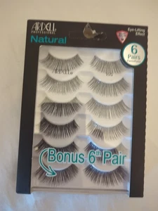 ARDELL Natural Eye Lifting Effect . Multipack #105 Black Eyelashes 6 Pairs - Picture 1 of 3