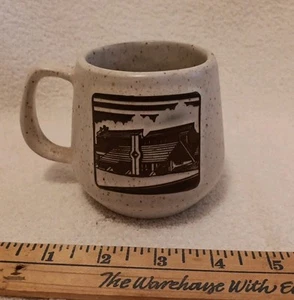 Vintage Onion River Pottery Frank Lloyd Wright Mug The Council House Johnson Wax - Picture 1 of 5