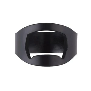  20 Mm Stainless Steel Flat Bottle Opener, Ring Beer Bar Tool Finger - Picture 1 of 3