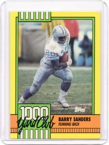 1990 Topps - 1000 yd. Club Barry Sanders #3 - Picture 1 of 2