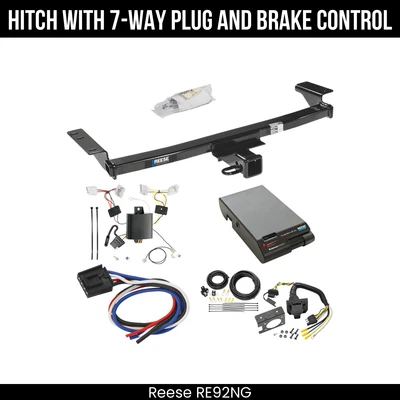 Paquete de remolque de enganche + control de freno para 09-14 Nissan Murano 44600 receptor de 2" clase 3 Foto 1 de 4