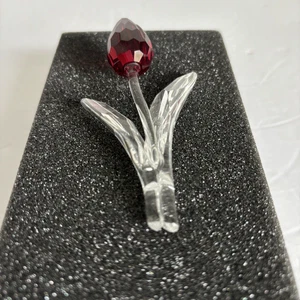 Swarovski Crystal Figurine 608567 MIB Red Tulip - Picture 1 of 4