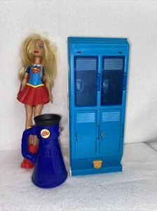 DC Super Hero Girls Super girl 14” Doll With Locker, Backpack and.... - Picture 1 of 11
