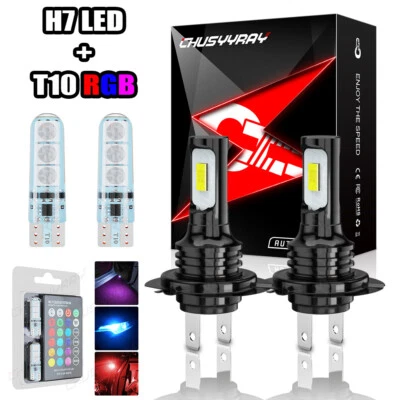 3PC LED Headlight Parking Bulbs Set White For Honda CBR1000RR CBR600RR 2003-2016 - Изображение 1 из 4