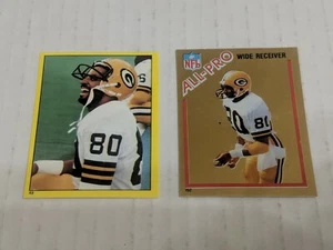 2 Different 1982 Topps JAMES LOFTON Stickers! Packers! Stanford Cardinal! HOF! - Picture 1 of 1