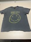 Nirvana Long Gone T-Shirt. Gray And Yellow. Women’s M