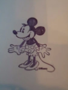 Classic MINNIE MOUSE Hand Stamped Stationery 8 NOTE CARDS & 8 Envelopes  - Picture 1 of 1