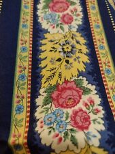 Rare OOP Vera Bradley Fabric Traditions Floral Stripes Pinks Blues 44"w