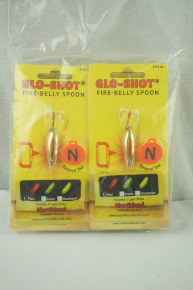 Cuchara de pesca Northland Glo Shot - Brillo dorado 3/16 (lote de 6) Foto 1 de 4