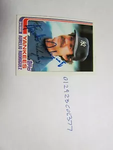 1982 Topps Aurelio Rodriguez signed Baseball Card - Picture 1 of 2