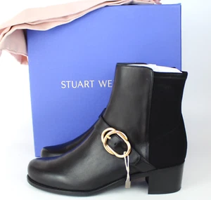NEW Stuart Weitzman Suzanne Leather 50/50 Booties | Everyday, Work & Weekend - Picture 1 of 18