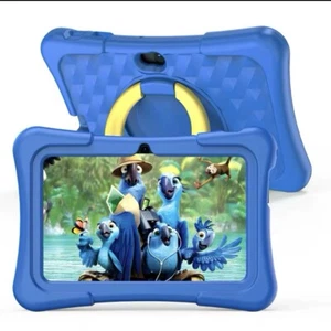 Kids Tablet Pad PC 7 Inch Android 11 2GB RAM 32GB Storage Case WIFI Dual Camera - Picture 1 of 18