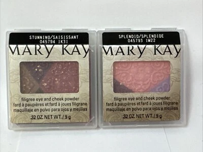 Mary Kay Filigree Eye and Cheek Powder Stunning #045794 & Splendid #045793 NEW - Image 1 of 3