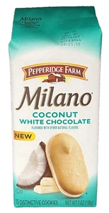 Pepperidge Farm Milano Coconut White Chocolate Cookies 7 oz - Picture 1 of 1