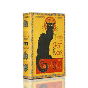 CHAT NOIR Black Cat Single Book Box Secret Storage Vintage Art Decor