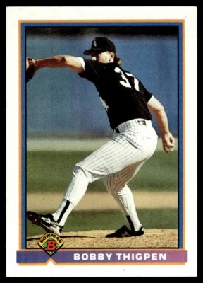 1991 Bowman #342 Bobby Thigpen Chicago White Sox - Image 1 of 2