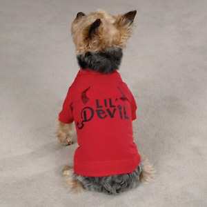 Zack & Zoey Lil Devil, Dog Halloween Shirt, XL Pet