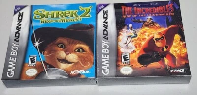 Lot of 2 Brand New Game Boy Advance - Shrek 2 Beg For Mercy & The Incredibles - Image 1 of 2