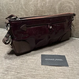 Donald J Liner Patent Leather Clutch - Picture 1 of 8