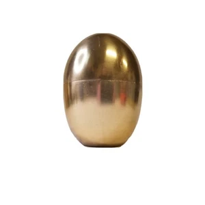 Caja de baratija vintage de latón en forma de huevo Hennes & Mauritz 5" de alto 13 oz MCM deco - Imagen 1 de 13