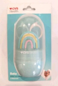 CVS Health New Baby Grooming Kit Sized To Use Safely On Baby - Five Piece Kit. - Picture 1 of 2