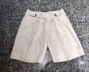 GUCCI White Linen Shorts