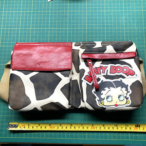 Betty Boop Fancy Pack 12x6" 3 Compartment Shoulder Bag Buckle Mini Waistbag