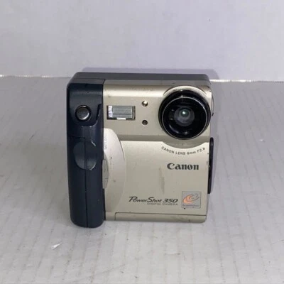 Vintage Canon Powershot 350 (1997) Digital Point & Shoot Camera - Image 1 of 4