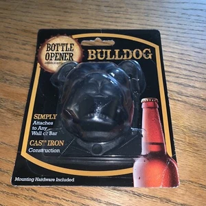 Wall/Bar Mount Bulldog Bottle Opener 4” X 3.5”Cast Iron. New Sealed. Free Ship - Picture 1 of 3