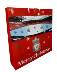 LIVERPOOL F.C BOLSA DE REGALO DE PRODUCTO OFICIAL NAVIDAD ESTADIO FOTO COPOS DE NIEVE - Imagen 1 de 1